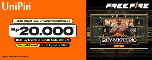 Rey Mysterio Hadir di Free Fire! Top Up Mulai 9 Diamonds dan Dapatkan Cashback 10.000 UniPin Credits